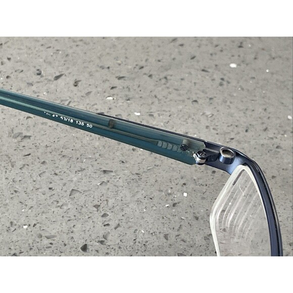 Takumi Eyeglasses 53-18-135 50 Patented Technology FRAMES Only Blue half rim main image 4